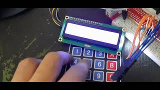 Homework Raspberry pi 4 Keypad with LCD