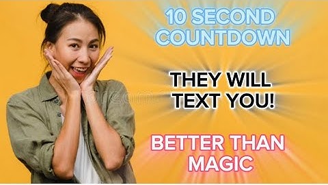 Make Them Text You In Just 10 Seconds | Secret Manifestation Technique | Law Of Attraction