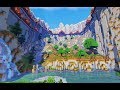 Destroying A Noobs Base And Surprising Him With A Cliffside Paradise | Reno or Demo E3 | Minecraft