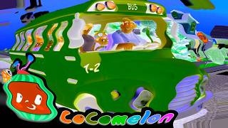 [1 HOUR LOOP] Wheels on the Bus ⏳ Fun Sound Variations &amp; Remix for Kids 🦁 Cocomelon Nursery Rhymes🔔