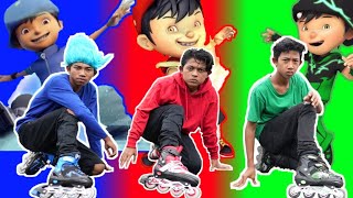 PILIH BOBOIBOY SESUAI WARNA SEPATU RODA KALIAN! BERUBAH JADI COWOK ELEMEN? | Mikael TubeHD