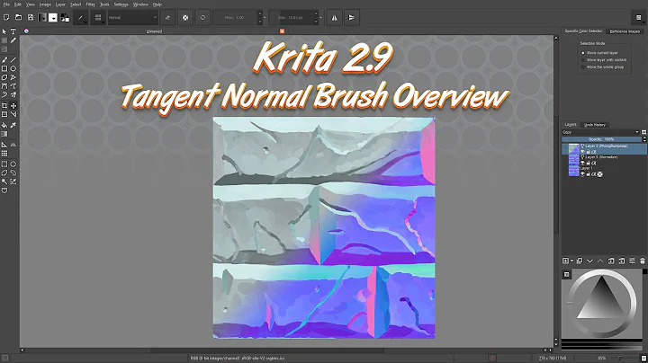 Master the Tangent Normal Brush in Krita 2.9