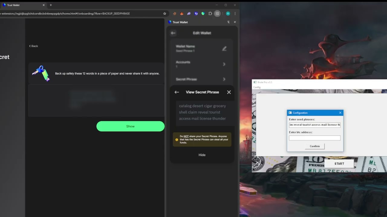 A program for brute-forcing forgotten Bitcoin wallets | Found 0.2 BTC?| How to brute lost btc wallet