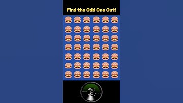 How Good Are Your Eyes? Find the Odd One Out! A Visual Challenge #spotthedifference #oddoneout