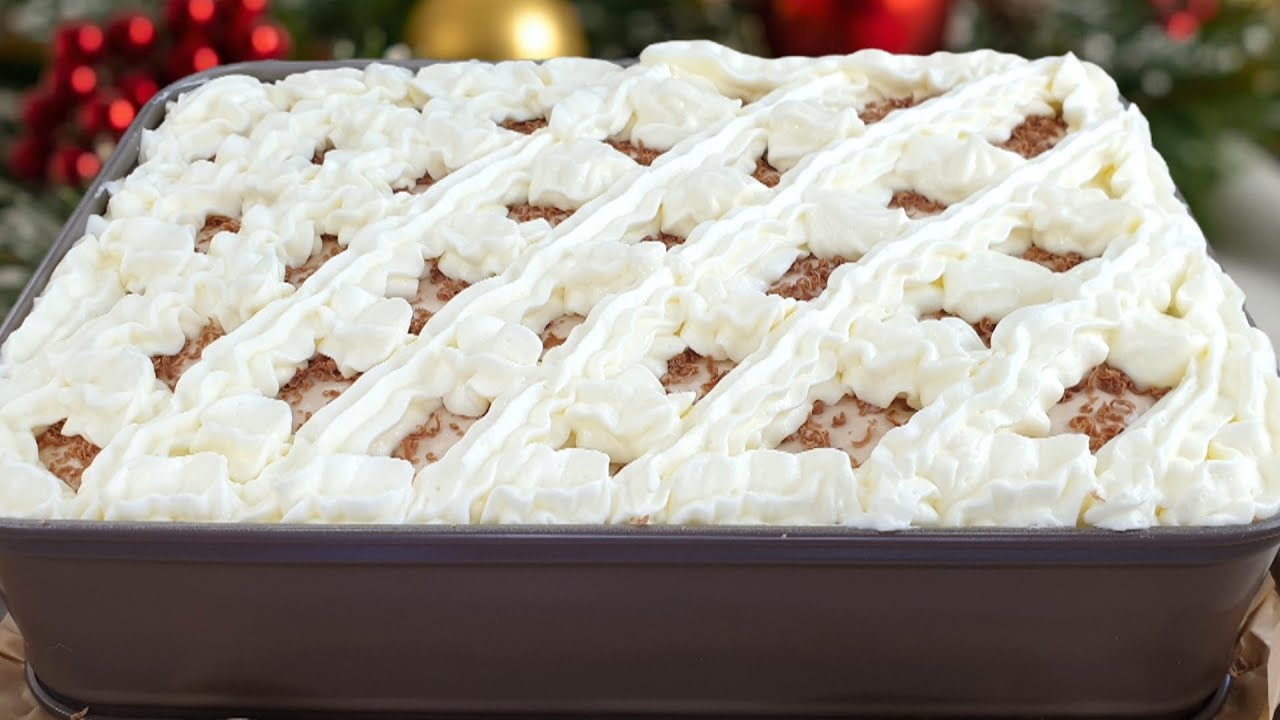 Wyjątkowe ciasto kawowe bez pieczenia 🍰 przepyszne, zawsze się udaje i robi furorę na stole ☕