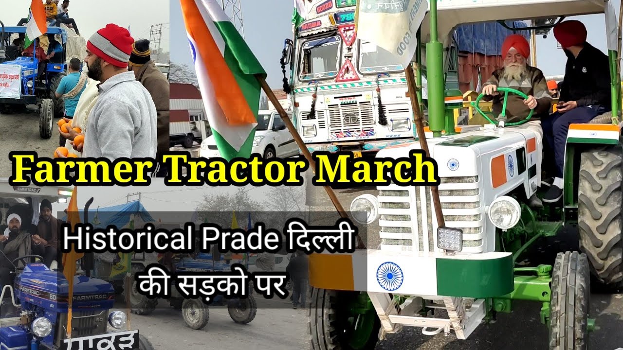 Farmers Tractor March | 26 January in India Historical Prade Farmers Tractor March | Vlog Trendy |