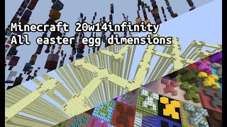 All Easter Egg Dimensions | Minecraft snapshot 20w14infinity