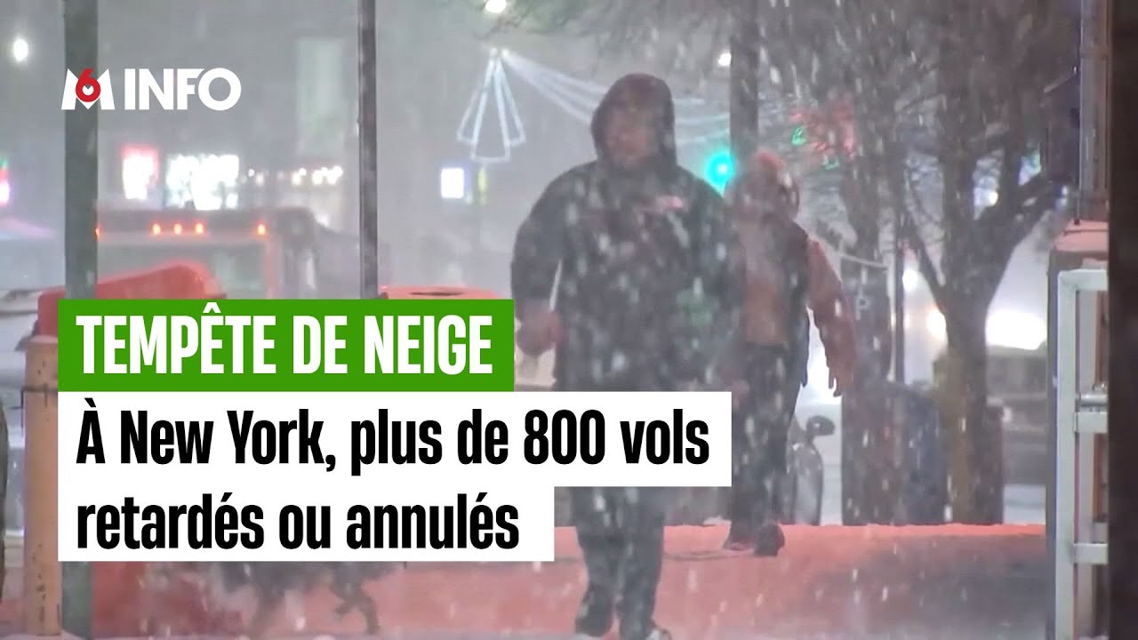 Tempête de neige : New York sous un manteau blanc