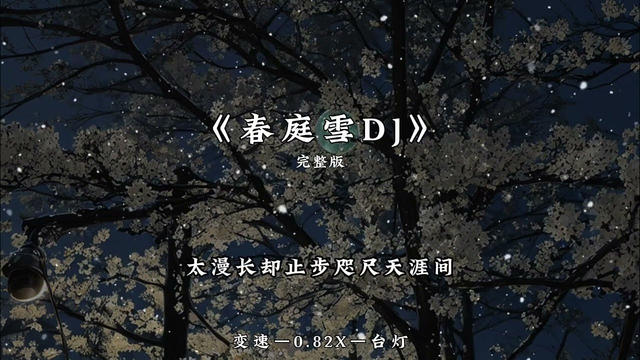 春庭雪 DJ 变速-0.82x  完整版