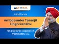 USISPF hosts Ambassador Taranjit Singh Sandhu for a farewell reception in Washington, D.C.