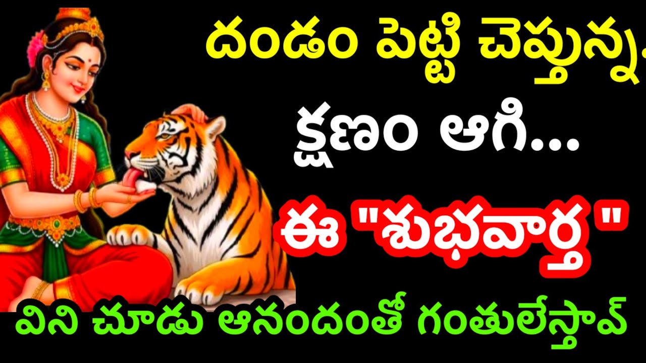 బిడ్డా క్షణం ఆగి ఈ శుభవార్త విని చూడు @Ammatho kasepu 