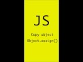 #23 Copy object | Object.assign() | JavaScript | Frontend | Take it easy #shorts