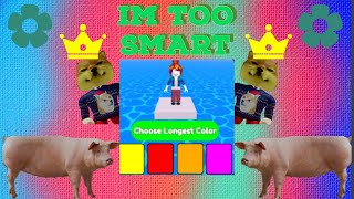 ROBLOX PICK THE LONGEST COLOR! #roblox #sillypupgaming