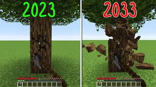 minecraft physics in 2023 vs 2033 v3