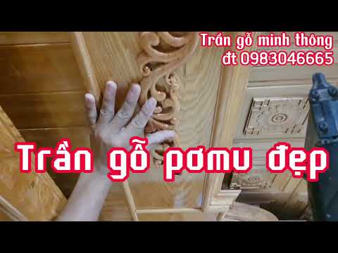 Video Mẫu trần gỗ pơmu 3cấp 2khe đèn hắt giá rẻ nên phòng... - youtube