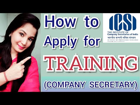 How to apply for training as per ICSI | CS Training | ICSI Training | FORMAT of RESUME for CS |