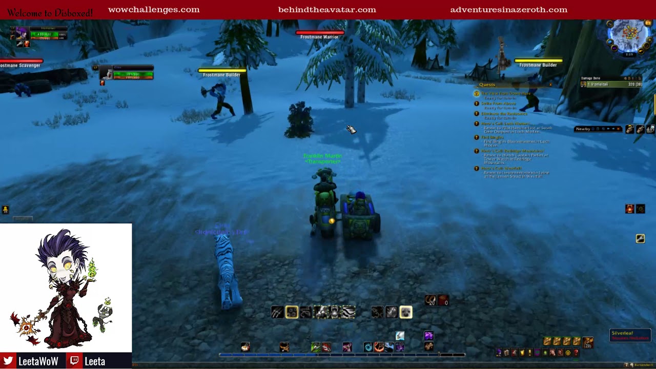 WoW Challenges Ironman Levelling - NE Hunter (Lvl17+)!