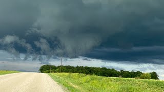 EERIE SUPERCELL and TORNADO       Winona MN.   June 28, 2020