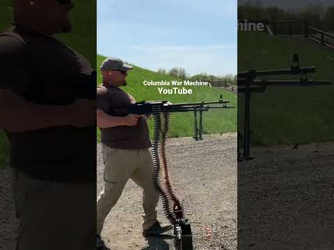 Shooting Twin PKM Machine guns Rambo style        #viralshorts