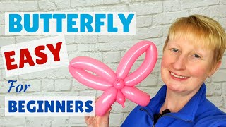 Easy Balloon Butterfly for Beginners Tutorial 🦋 #easyballoonbutterflyforbeginners