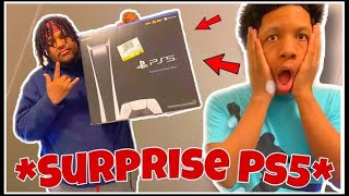 I SURPRISED MY LITTLE BROTHER WITH A PS5