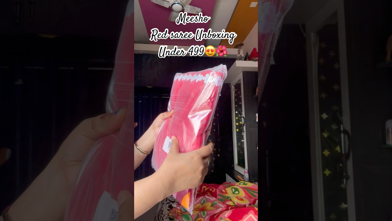 OMG Red saree Unboxing 