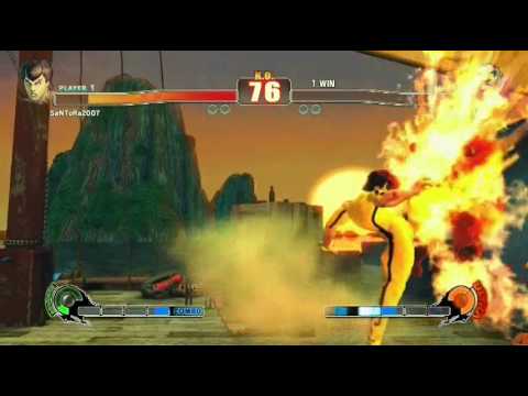 Street fighter 4 IV online matches with Bruce Lee ...