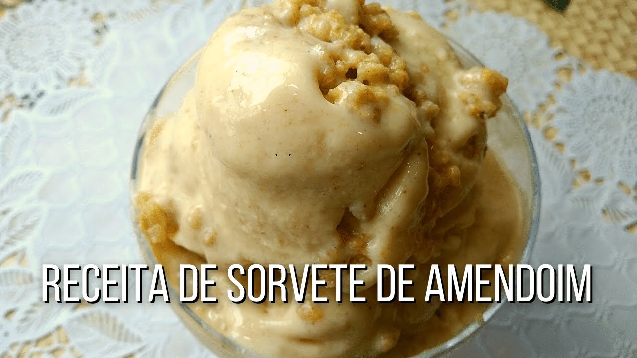 Receita de Sorvete de Amendoim Cremoso [Muito Fácil]
