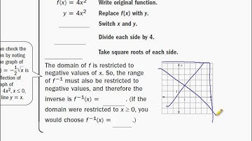 Lesson 6 4 - Mr. Lowe - Algebra 2A - Use Inverse Functions