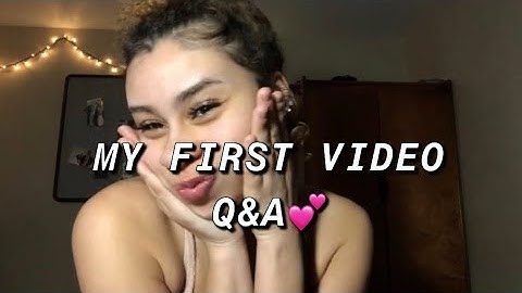 MY FIRST VIDEO: Q&A | bbygshai