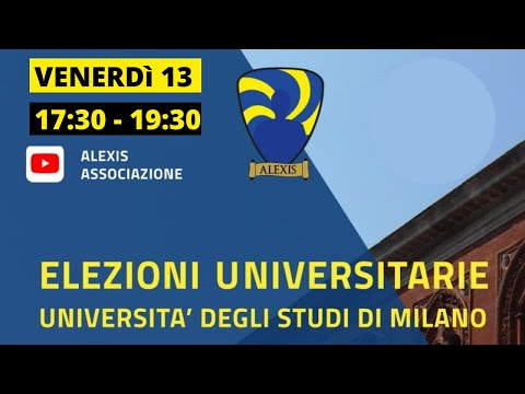 ELEZIONI UNIVERSITARIE UNIMI 2022: il confronto | Alexis