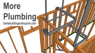 Rough Drain Pipe Plumbing For Two Story House - Design And Fitting Assembly Examples Part 3