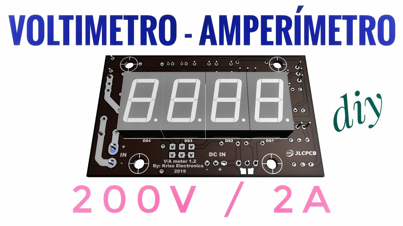 Haz tu Voltimetro/Amperimetro Digital Casero! - Parte 1 - Circuito