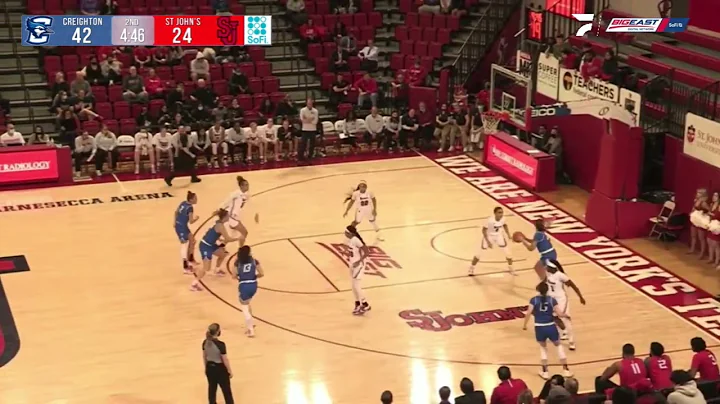 Creighton WBB Highlights at St Johns 2-18-22