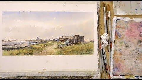 Painting Walberswick in Suffolk - Preview ⎮Watercolour Landscapes ⎮Geoff Kersey