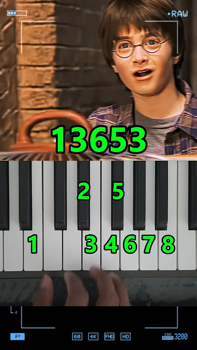 How to Play Harry Potter (Hedwig's Theme) Easy Piano Tutorial #shorts #harrypotter  #viral  #piano