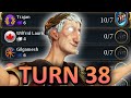 I beat civ 6 on turn 38 on deity as trajan of rome on standard speed perfectly balanced