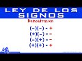 Demostración ley de los signos | ¿Por qué menos por menos es más?