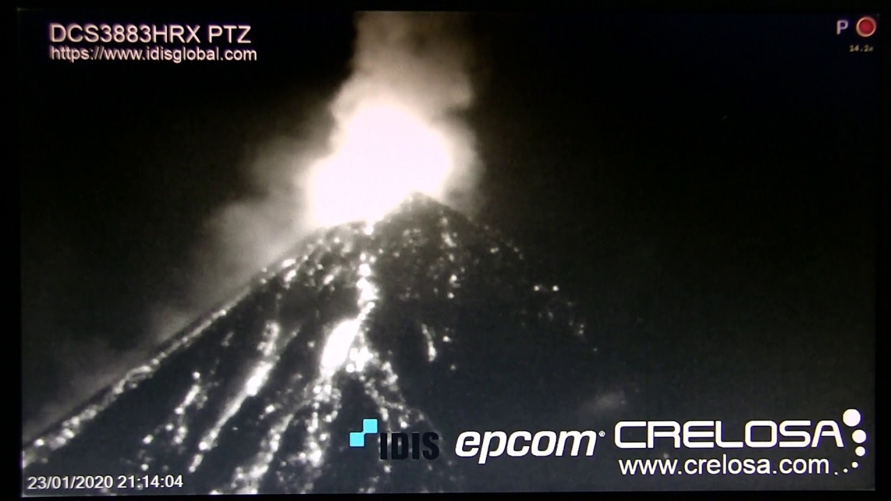 ガテマラ フエゴ火山18年01月以来2年ぶりの大噴火 年1月23日fuego Volcano Explosive Eruption On 24 January Part 2 Youtube