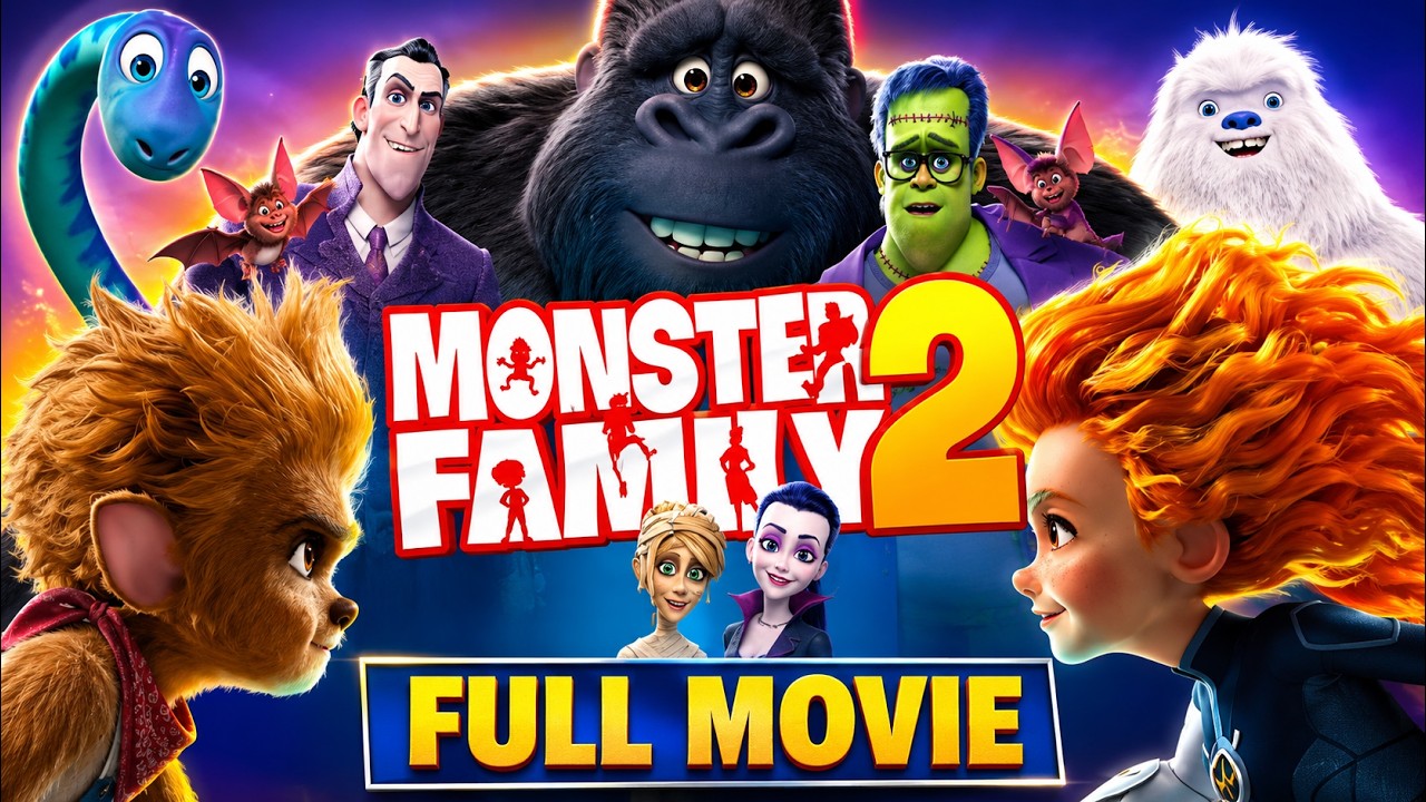 ⁣Monster Family 2 - Halloween Movie For Free Animated Film