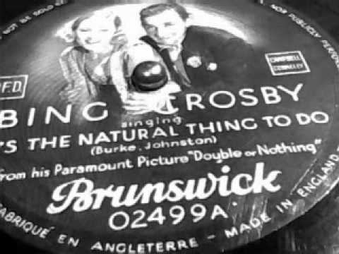 bing crosby it s the natural thing to do k pop lyrics song frank mills christmas cd