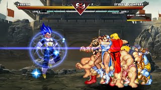 VEGETA vs 16 STREET FIGHTER  Dragon Ball vs Street fighter | DEATH BATTLE‼