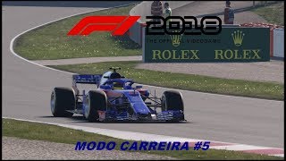 F1 2018 MODO CARREIRA #5 (ESPANHA):FOI BOM PARA A EQUIPE,MAS PODERIA SER MELHOR