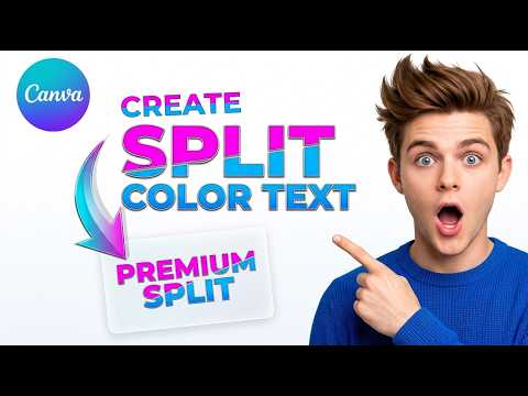 How to Create Split Color Text Effect in Canva [2026] [Easiest Way]