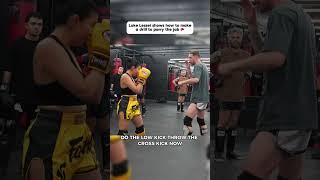 Learn how to pary &amp; counter the jab w/ Luke Lessei 🔥 #shorts