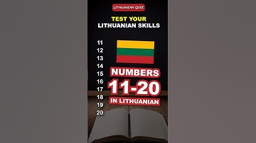 Learn Lithuanian: Numbers 11-20 | Quiz