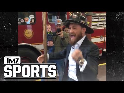 Conor McGregor Hooks Up Boston Firefighters With World Series Tickets!! | TMZ Sports