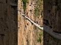 Tianji Mountain Plank Road # Scenery on the Cliffs and Cliffs天脊山栈道#悬崖峭壁上的风景 #travel #mountains