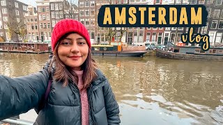 AMSTERDAM TRAVEL VLOG | Eating the Best Food in Amsterdam! Rainy Day in Amsterdam
