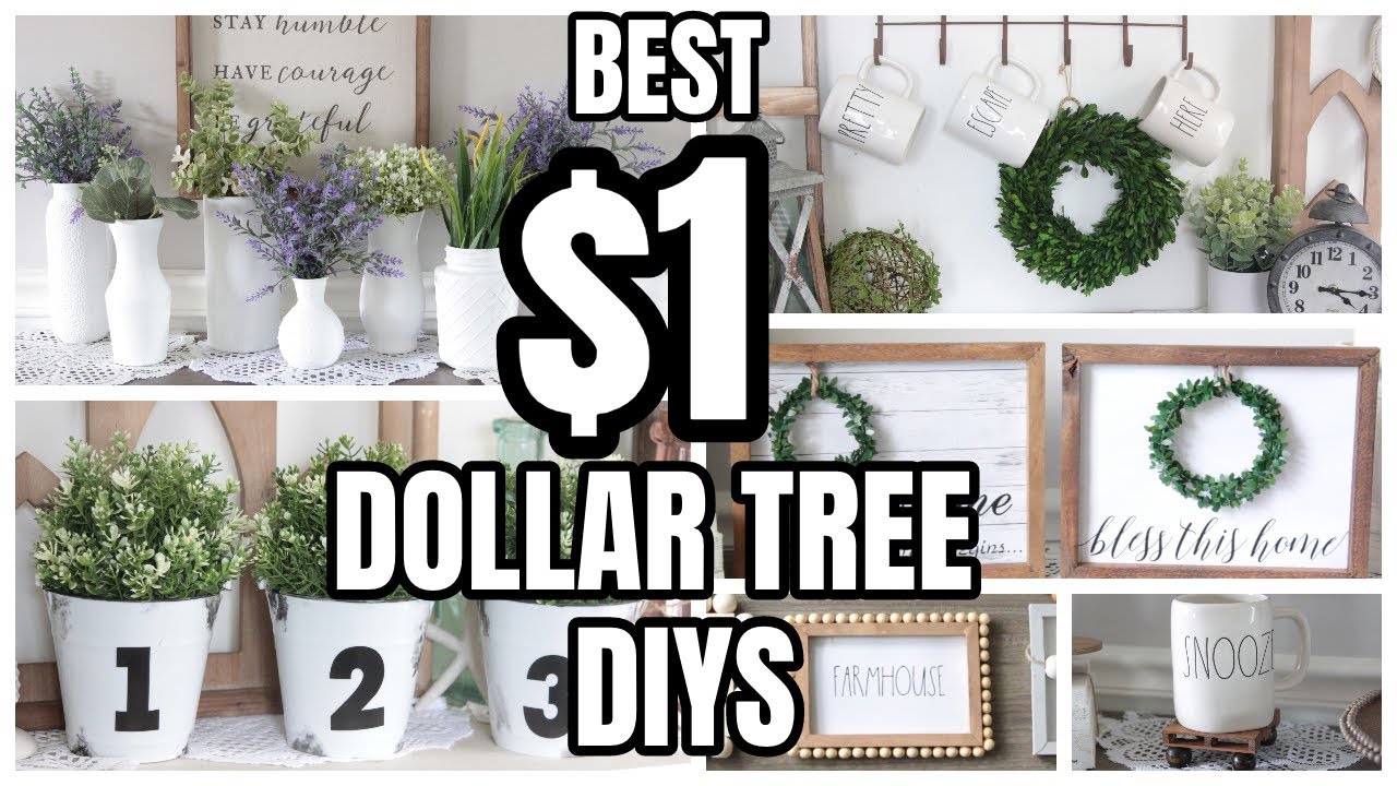 DOLLAR TREE DIYS BEST INEXPENSIVE $1 DIYS TO TRY - YouTube